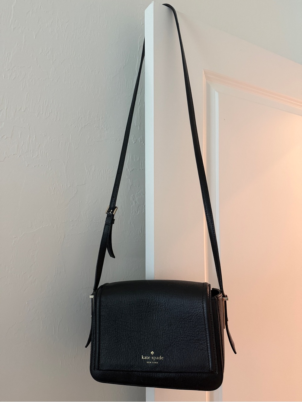 Kate Spade Black Leather Crossbody Bag